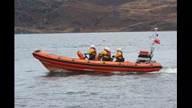 Lifeboat at sea