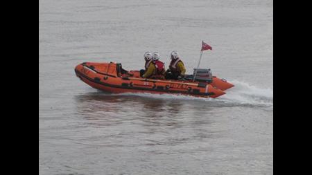 Sunderland RNLI D Class Inshore Lifeboat at sea