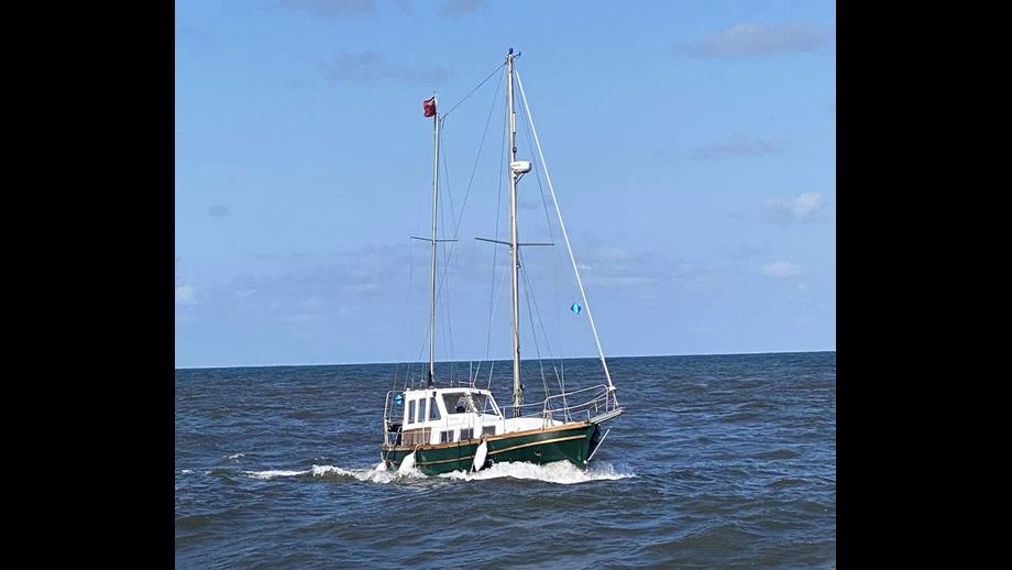 After the rescue the amble lifeboat escorted the vessel to Amble