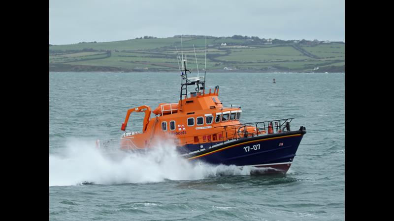 Stock image of Valentia RNLI Severn Class Lifeboat 