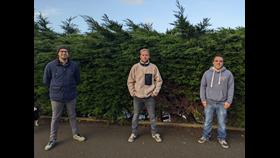 Alun Edwards, Drew Nickless and Arwel Jones. (L-R)
