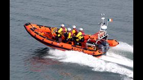 Helvick Head lifeboat afloat with 4 crew onboard