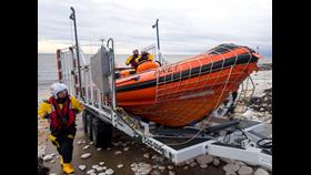 Flamborough's Atlantic 85 lifeboat. Stock image