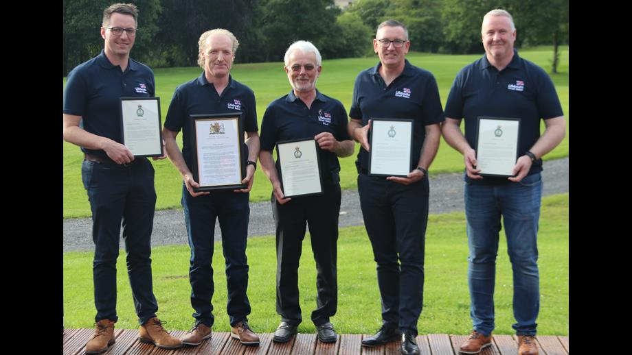 Charlie Glynn, Tom Blunnie, Fintan Keating, Ian Lynch and Ger Keane