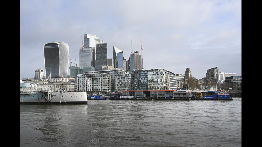 Tower lifeboat station floating through the city