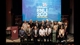 Representatives from Visit Isle of Man and the RNLI