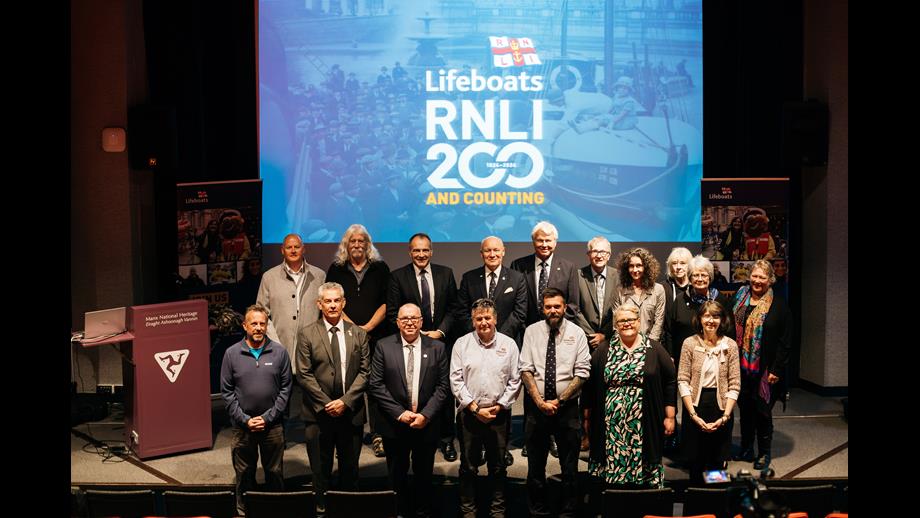 Representatives from Visit Isle of Man and the RNLI