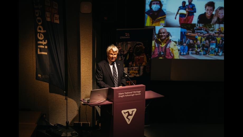 Allen Corlett speaking at the launch