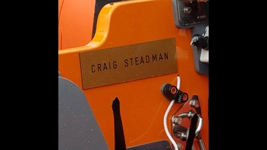 ILB Craig Steadman name plate 