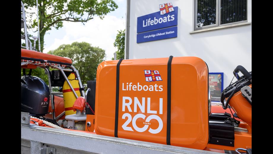 Lifeboat stations take part in RNLI 200th anniversary scroll relay