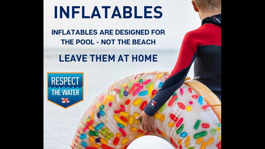 RNLI inflatable poster 