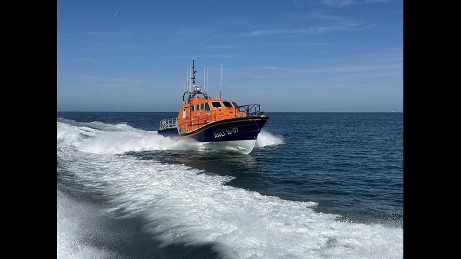 Cromer Tamar all weather lifeboat joined Wells RNLI and Sheringham RNLI at Sheringham’s station open day
