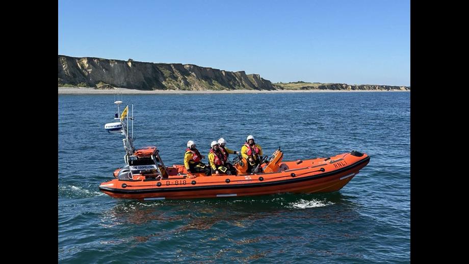 Sheringham RNLIs B class lifeboat At open day 