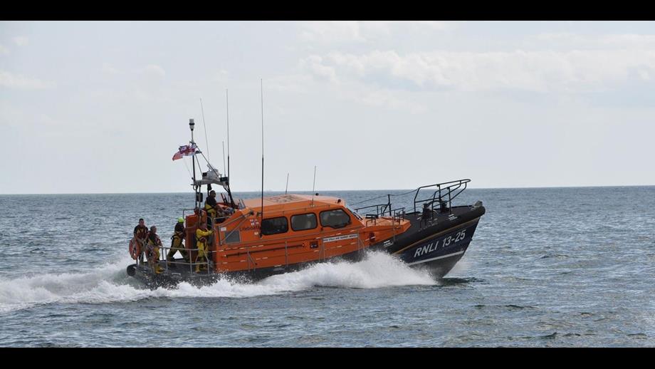 Shannon class lifeboat at sea