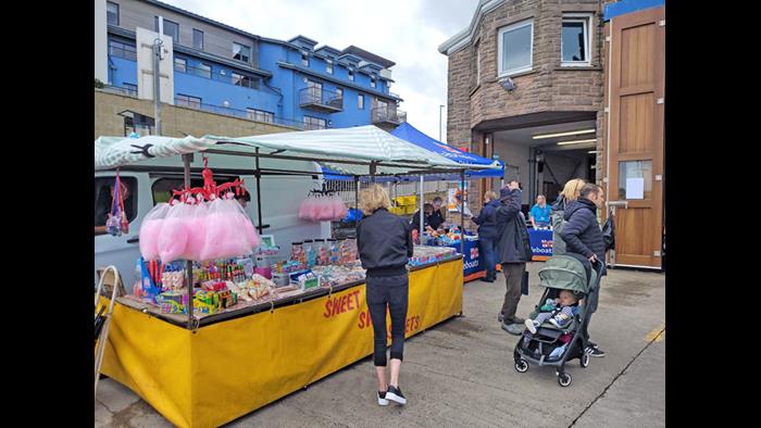 Stalls by the boathouse