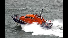 Porthdinllaen Lifeboat at sea
