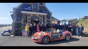 Porsche 911 outside Portpatrick lifeboat station