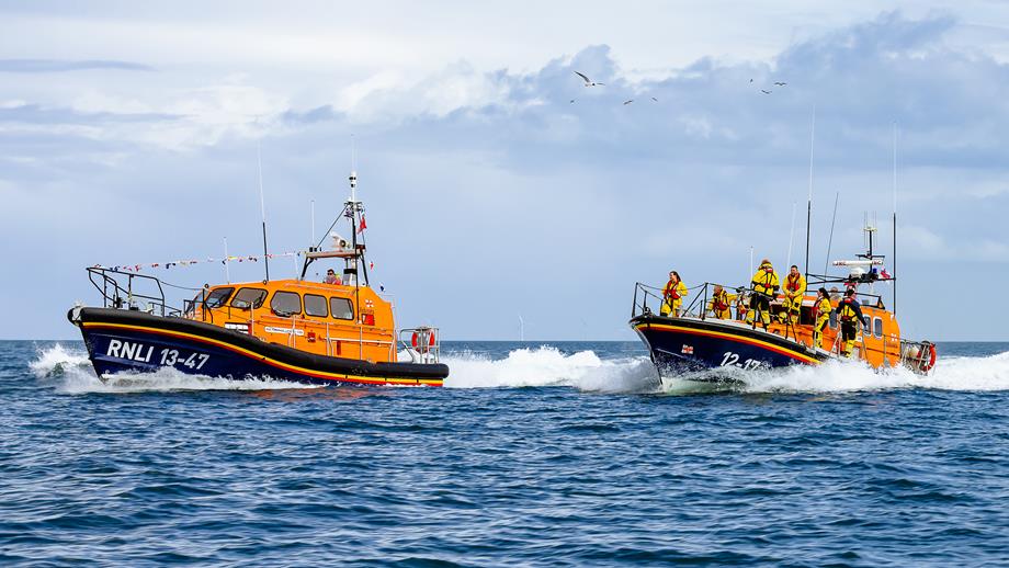The Shannon-class lifeboat arriving in Anstruther in April this year.