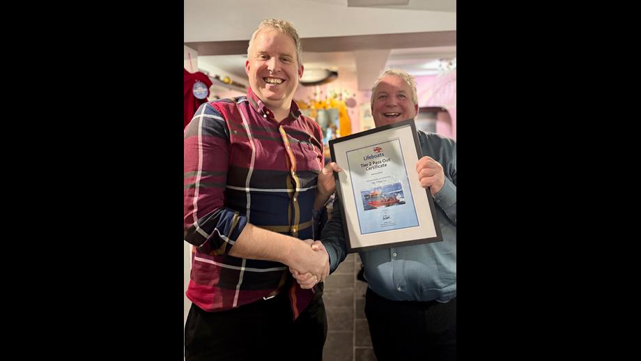 2 people with certificate