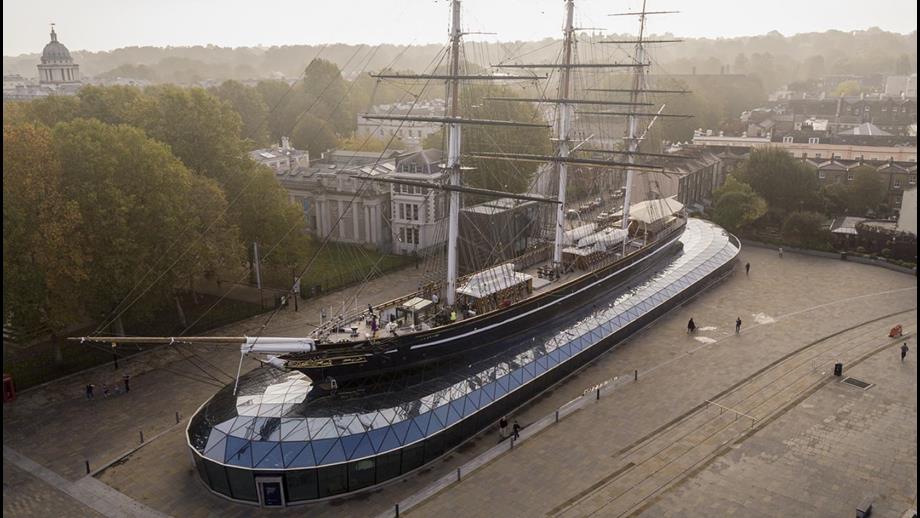 Birds Eye View of the Cutty Sark