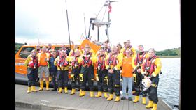 Visiting crews at Kippford RNLI Open Day 2024