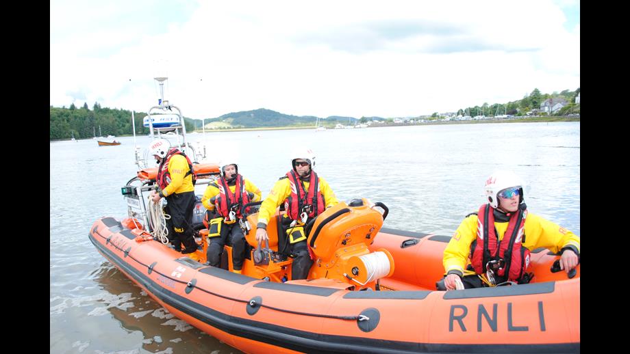 Kirkcudbright lifeboat at Kippford RNLI open day 2024