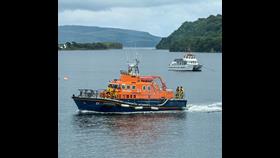 Lifeboat returning to her berth after Friday's 'shout'