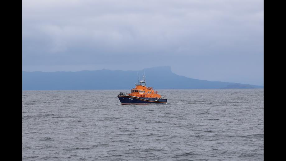 Lifeboat en route to casualty vessel