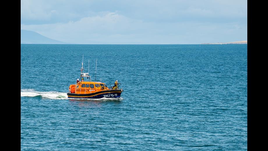 Shannon lifeboat on sea 