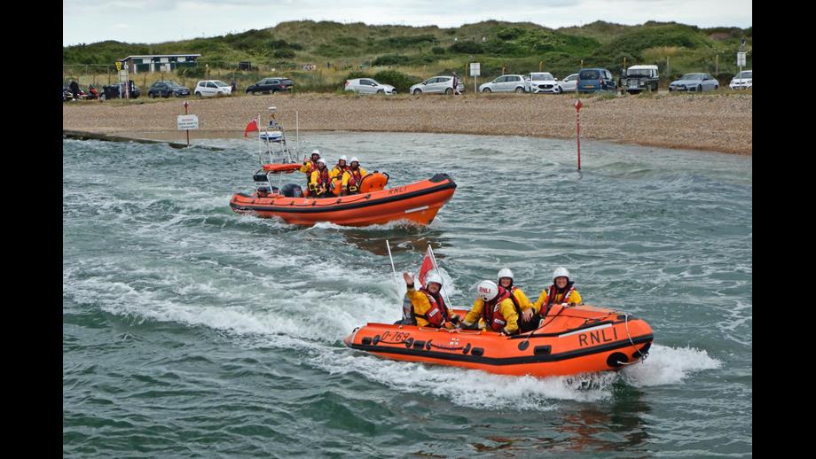 Littlehampton RNLI's two lifeboats delighted the crowds