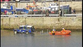 Image: Seahouses Inshore Lifeboat launching.