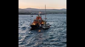 Gough Ritchie II returning to Port St Mary with the yacht