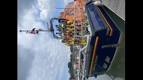 Bembridge RNLI All-Weather Tamar with crew onboard