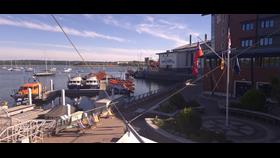 A view of the RNLI College from the Slipway bar