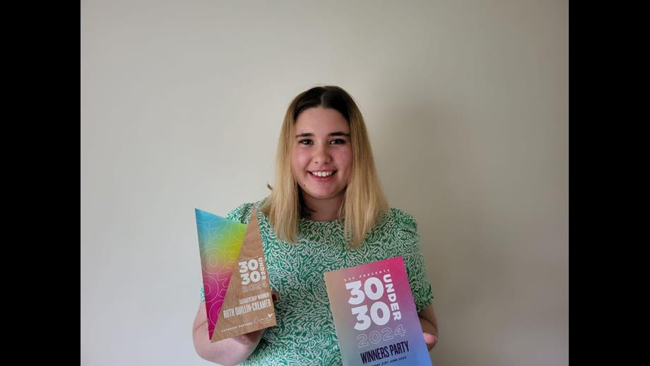 Ruth with her award