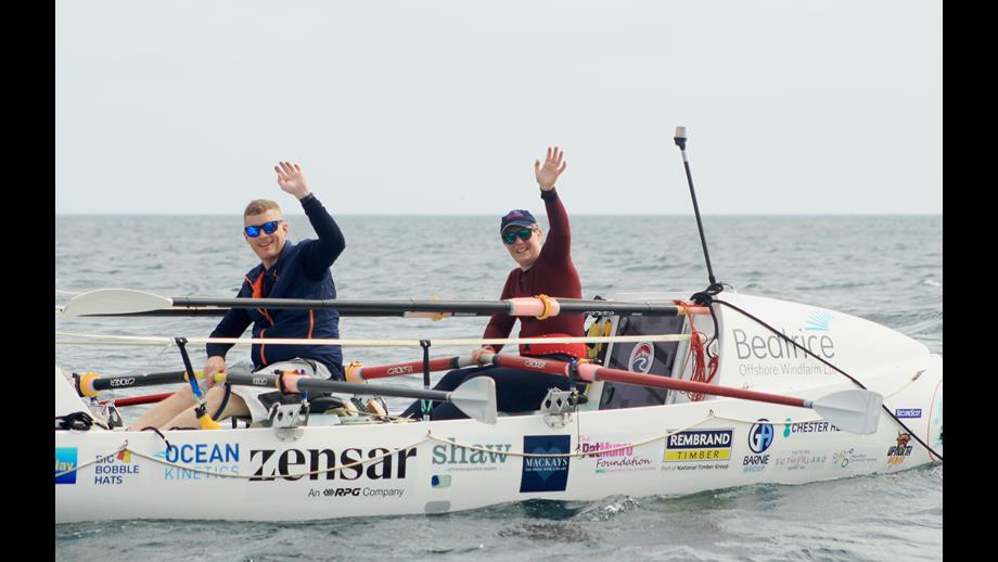 Mhairi and Allan waving