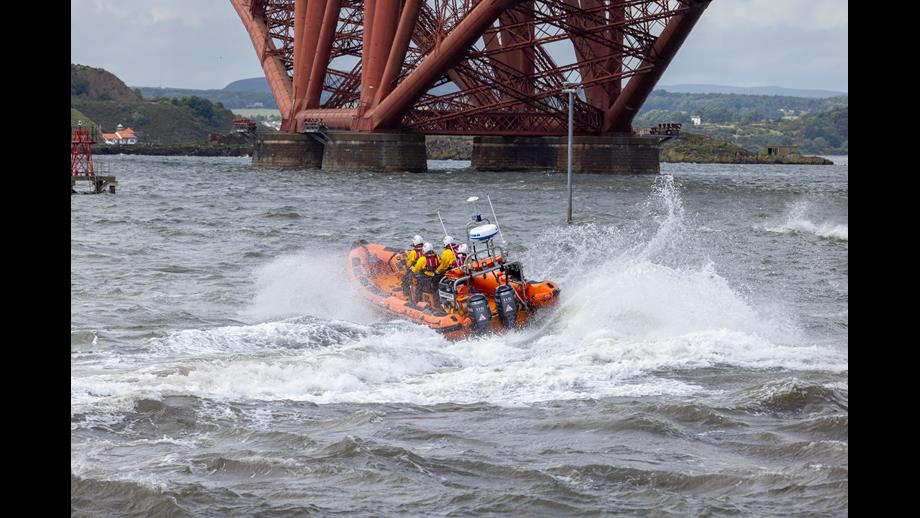 Atlantic 85 lifeboat Jimmie Cairncross in action during Open Day 2023