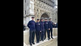 RNLI Volunteers Mick Nicholas Rosslare Harbour RNLI, Lorraine Galvin, David Maguire and Simon Gulliver Wexford RNLI and Robbie Connolly Kilmore Quay RNLI in attendance at special Service of Thanksgiving at Westminster to celebrate and commemorate 200 years of the RNLI