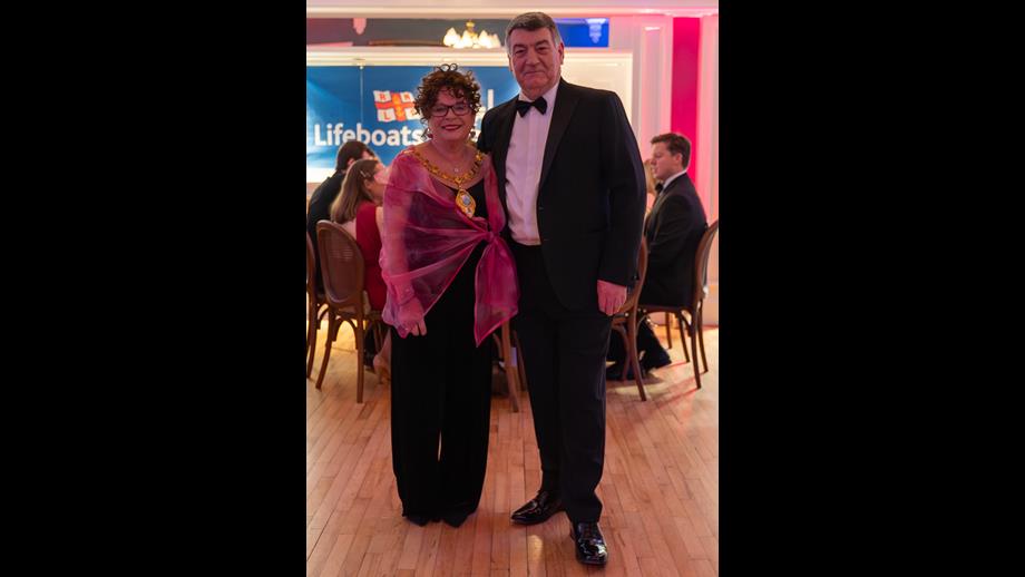 Mayor of Mid and East Antrim Alderman Gerardine Mulvenn and Noel Williams 