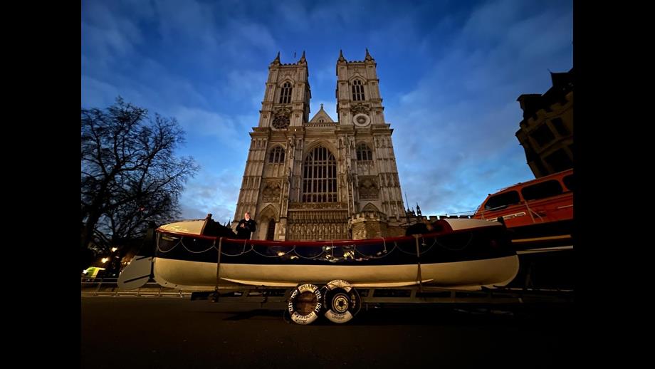 William Riley, historic lifeboat at Westminster Abbey