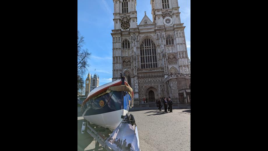 William Riley, historic lifeboat at Westminster Abbey