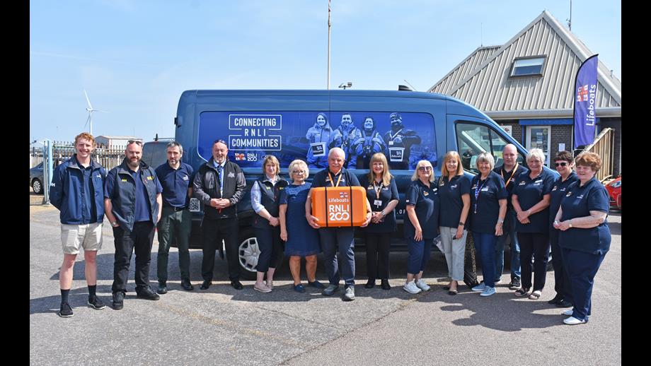 The RNLI 'Connecting our Communities' relay style event arrives at Lowestoft