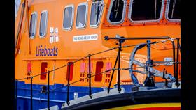 A view of the starboard side of RNLB Michael and Jane Vernon - 17-10 Lerwick Lifeboat
