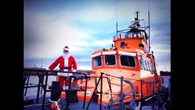 Santa aboard Troon all-weather lifeboat