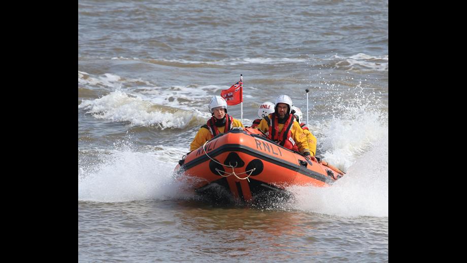 library picture of Russell Pickering coming ashore