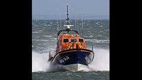 Porthdinllaen Lifeboat returning to Station on a previous occasion