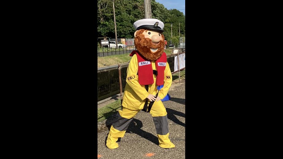 Stormy Stan character alongside lock