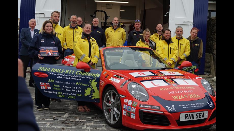 The arrival at Port St Mary marked the penultimate visit of the challenge