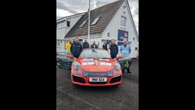 Representatives of Troon RNLI with Splash