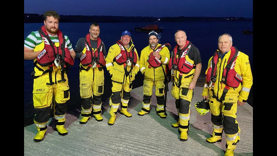 Courtmacsherry RNLI crew after the call out